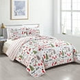 thumbnail image 2 of Great Bay Home Reversible Christmas Reversible Quilt Set With Shams  (Twin, Holiday Wishes), 2 of 4