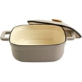 thumbnail image 6 of Smith & Clark 4 Quart Enameled Cast Iron Square Dutch Oven Pot with Lid, Gray, 6 of 6