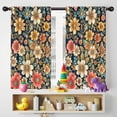 thumbnail image 5 of Blackout Kids Curtains,Pioneer Flower Floral Print Pattern Childrens Insulated Curtains Set Of 2,Bedroom Essentials,Toddler Room Decor 42"x54", 5 of 5