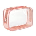 thumbnail image 4 of 5x Neceser Impermeable Reutilizable Para Artículos De Tocador, Bolsa De Playa, Bolsa De Maquillaje Transparente, Color Rosa, 4 of 8