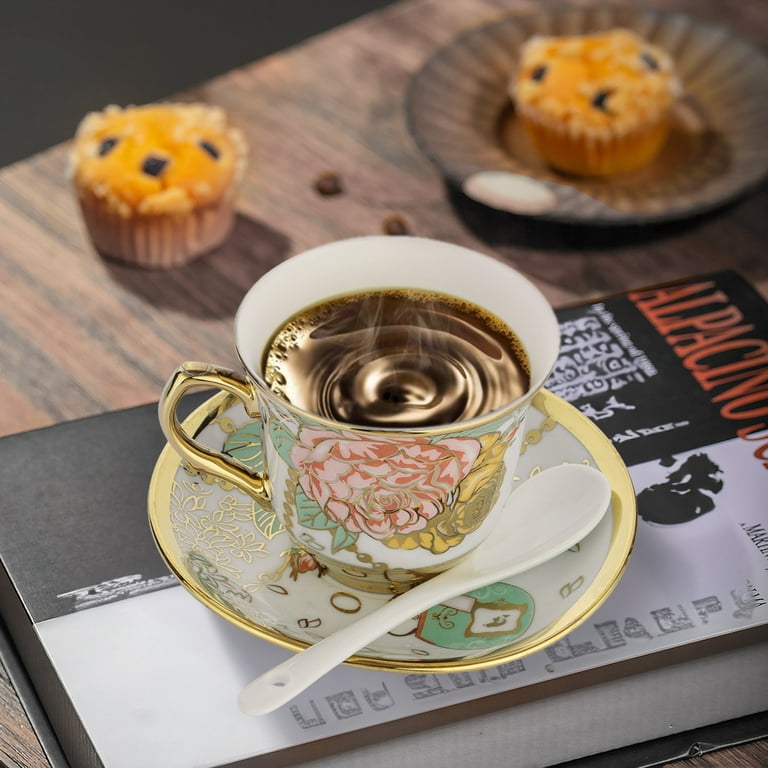 Coffee Cup, Tea Cups, Cappuccino Coffee Cup, British Tea Cup Set