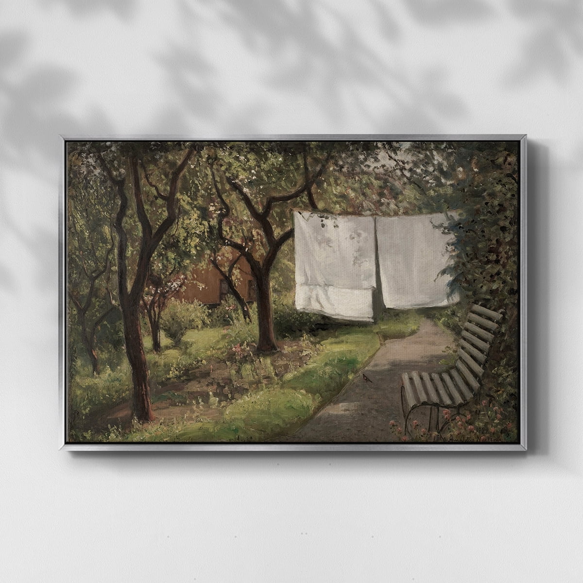 Vintage Landscape-CCCLXI By Wexford Home Framed in Silver Wood Gallery Wrapped Canvas 17 in. x 25 in.