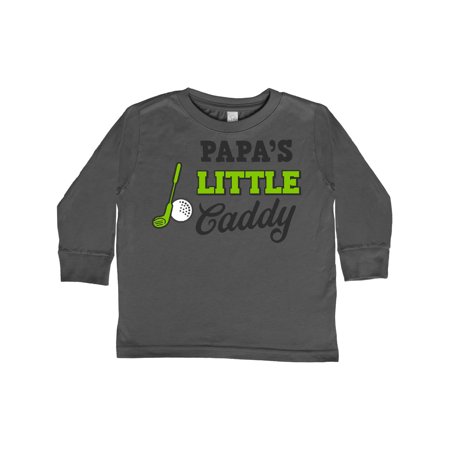 

Inktastic Papa s Little Caddy with Golf Club and Ball Gift Toddler Boy or Toddler Girl Long Sleeve T-Shirt