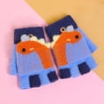 thumbnail image 2 of Busydd Toddler Gloves Mittens Fashion Cute Unisex Fingerless Gloves Thick Warm Winter Gloves Soft Fleece Cotton Gloves Kids Fuzzy Wool Gloves for Cold Weather 5-9 Years, 2 of 3