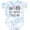Tie Dye Blue, variant on Inktastic My Sister Loves Me Boys or Girls Baby Bodysuit
