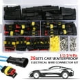thumbnail image 3 of 26Sets 1/2/3/4 Pin Way Car Sealed Waterproof Electrical Wire Connector Plug Kit Car Accessories, 3 of 6