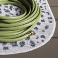 thumbnail image 4 of Safavieh Courtyard Karina Animal Indoor/Outdoor Area Rug, Ivory/Navy, 6'7" x 9'6" Round, 4 of 15
