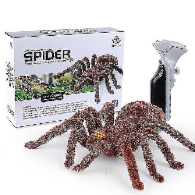 Wireless Remote Control Spider, Multi-function High Simulation Remote Control Two-way Four-way Spider Infrared Remote Control Tarantula Black Widow To