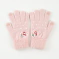 thumbnail image 2 of Women's Gloves Mittens Women Casual Snowman Embroidered Plush Full Finger Gloves Winter Warm Gloves, Women's Accessories Gloves Mittens, 2 of 4