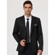 thumbnail image 2 of Chaqueta de vestir con un botón Lars Amadeus Corte Slim Negro L, 2 of 6
