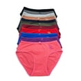 thumbnail image 1 of Iheyi 6 Pieces Hiphugger Mixed Color Cotton Bikini Panty S/M/L/XL (Small), 1 of 2