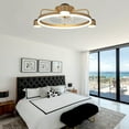 thumbnail image 2 of Cusp Barn 20-In Flush Mount Ceiling Fan with Lights APP Control Smart Dimmable Starry Lighting Fixture, 2 of 6