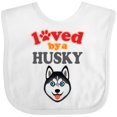 thumbnail image 3 of Inktastic Husky Dog Lover Boys or Girls Baby Bib, 3 of 4