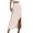 Beige, variant on Long Skirts for Women Summer Ribbed Slim Black Tight Side Slit Button Down Skirts for Women Beige,S