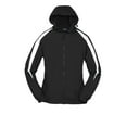 thumbnail image 5 of Sport-Tek Youth Fleece Lined Colorblock Jacket-XS (Black/White), 5 of 6