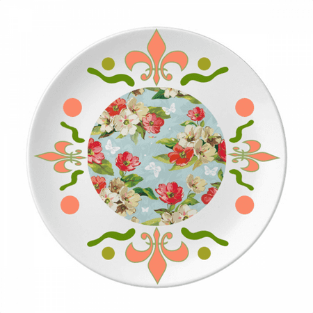 

Elegant Peach Blossom Flowers Drawing s Flower Ceramics Plate Tableware Dinner Dish