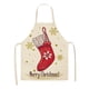 thumbnail image 2 of Delantal navideño para mujer, delantal de cocina con babero ajustable, delantal navideño de muñeco de nieve para fiesta, delantal con decoraciones navideñas., 2 of 5