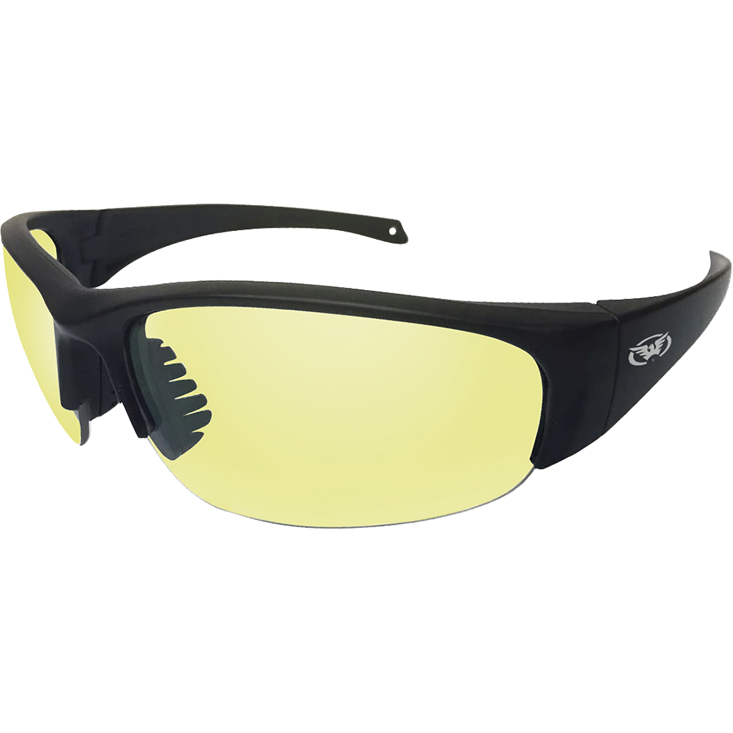 2 Pairs of Global Vision Eyewear Eyedol Motorcycle Safety Sunglasses Black Frames Yellow + G Tech Red Mirror Lenses - image 2 of 3