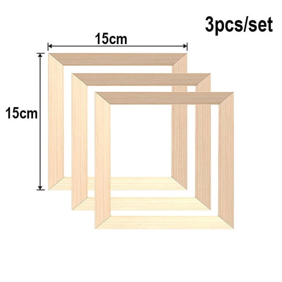 3pcs Natural Wood Pictures Frame A4 30x40 Wall Canvas Frame Diamond Painting Picture and Poster Wall Frame Pine Home Wall Decor