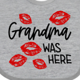 thumbnail image 4 of Inktastic Grandma Was Here Red Kisses Boys or Girls Baby Bib, 4 of 4