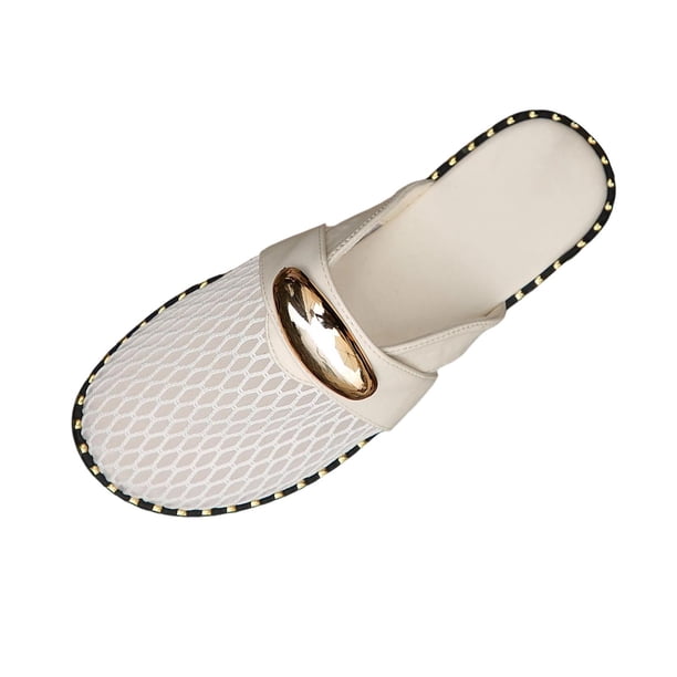 Zapatos Casuales de las Mujeres de Moda Malla Redonda Del Dedo Del Pie Más Tamaño Transpirable Zapatillas de Playa Planas Zapatos de Verano de las Mujeres de Moda Cómodo Estilo Primavera / Verano