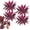 4pcs, variant on Artificial Cordyline Red Plant – No-Fuss Year-Round Vibrant Foliage, Large Realistic Artificial Boston Fern & Dragon's Blood Tree, UV Resistant Fake Ferns for Outdoor, Garden, Patio, Wedding, Balcony