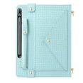 thumbnail image 2 of ELEHOLD for Samsung Tab S10Plus/S9Plus/S9FEPlus Case, Soft PU Leather Pencil Holder Money Pocket Card Holder Kickstand S Pen Slot Shockproof Flip Cover with Shoulder Strap,Blue, 2 of 8