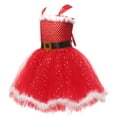 thumbnail image 4 of Mercatoo Girls Christmas Santa Tutu Dresses Dresses, 4 of 6