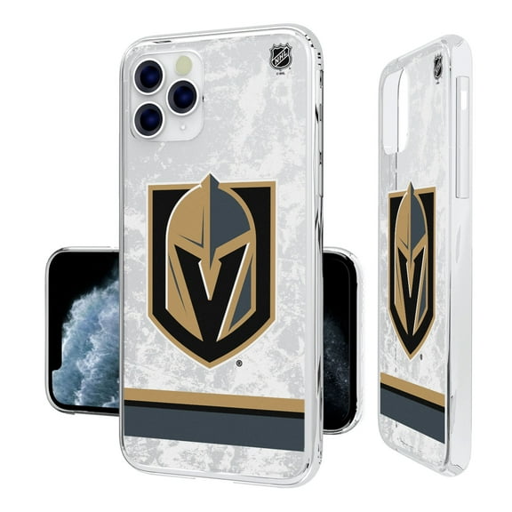 Vegas Golden Knights iPhone Stripe Clear Ice Case