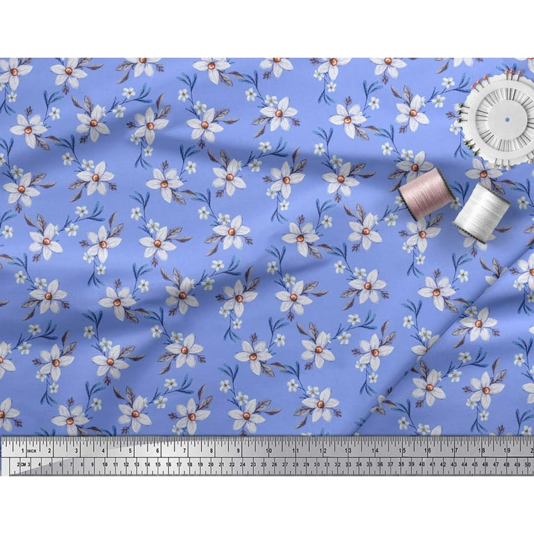 Periwinkle 100% Silk Chiffon Fabric 45” Width Sold By The Yard