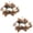 A Black, variant on Candle Ring Wreath, Artificial Maple Pinecone Pumpkin Fall Decor Set of 2, for Halloween Thanksgiving Home Table Centerpiece Farmhouse Mantel Window Candle Holder Seasonal Decoration