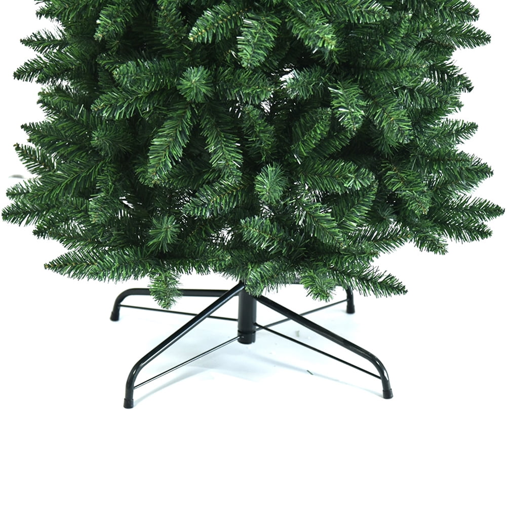 Kepooman Pine Hinged Artificial Slim Christmas Tree w/ 1075 Branch Tips, Pointed PVC Pen Holder Tree Pencil Tree w/ Stand for Home Office Party Decor, Green - 7.5Feet Kepooman Pine Hinged Artificial Slim Christmas Tree w/ 1075 Branch Tips, Pointed PVC Pen Holder Tree Pencil Tree w/ Stand for Home Office Party Decor, Green - 7.5Feet