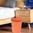 thumbnail image 4 of Portable Hollow Plastic Trash Can - (22.519.514.5cm) Lidless Round Waste Basket for Living Room, Bedroom, Office & Kitchen,orange, 4 of 7