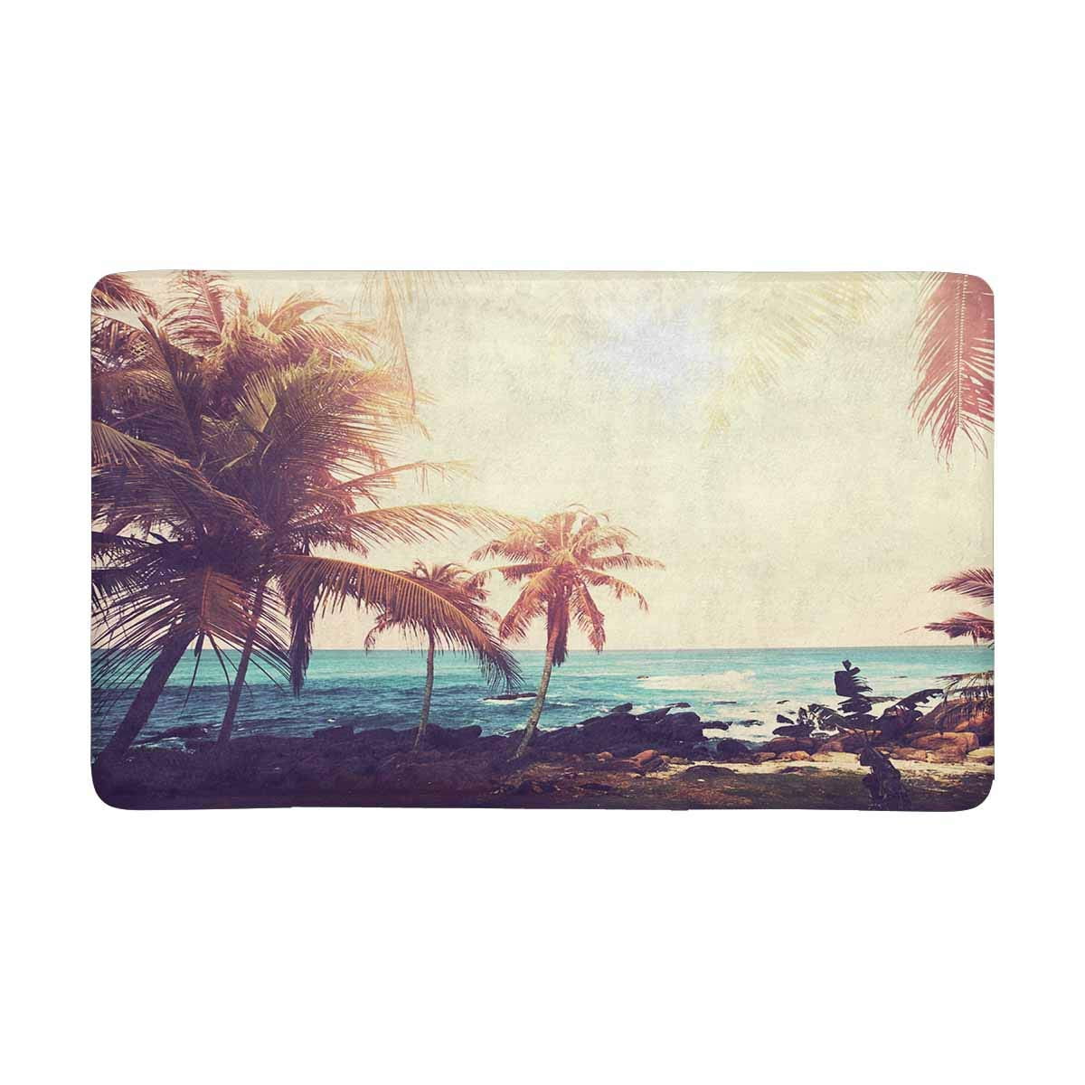 POP Tropical Beach Doormat Indoor Outdoor Entrance Rug Floor Mats Shoe