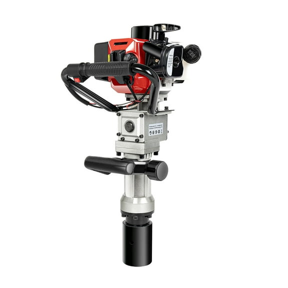 YIYIBYUS 2 Stroke 32.7cc Gas T Post Driver Gasoline Pile Driver Farm Fence Post Driver Push Pile Kit Garden Farm Piling Driver