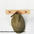 thumbnail image 3 of CONSDAN Coat Rack Wall Mount, USA Grown Hickory Coat Hooks with 3 Hooks, Wooden Coat Hanger Wall Mount for Hanging Coats, Jacket, Clothes, Hat, Natural Hickory, 3 of 6