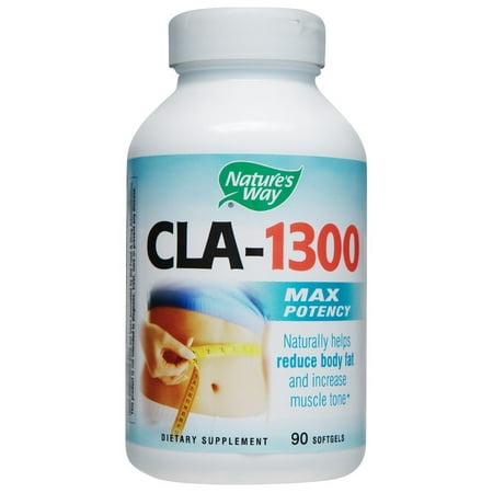 Nature's Way CLA 1300 mg. Weight Loss Pills, Softgels, 90