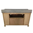 thumbnail image 3 of InFurniture 60"SOLID WOOD SINK VANITY WITH CARRERA WHITE MARBLE TOP AND ROUND SINKS-NO FAUCET, 3 of 3