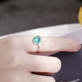 thumbnail image 4 of Anillo De Dedo Ajustable Sirena Anillos Abiertos Plata Envolver Alrededor De Anillos Regalo Para Mujeres Niñas seitruly AP005828-00, 4 of 6