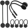 thumbnail image 2 of Xing - 10 bridas magnéticas de silicona reutilizables para cables, organizadores y gestión de cables para electrodomésticos., 2 of 6