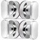 thumbnail image 5 of FOMIYES 4Ud Tirador De Puerta Con Ventosa Plástica Plata Reutilizable Para Cocina Y, 5 of 7