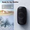 thumbnail image 3 of , Wireless with 2 Receivers Easy installation, Adjustable Volume, 58 Chimes, Colorful LED, 1000Ft Range, M520+F55, Black, 3 of 3