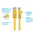 thumbnail image 3 of Monoprice Cat6 Ethernet Patch Cable - 7 Feet - Yellow | Network Internet Cord - RJ45, Stranded, 550Mhz, UTP, Pure Bare Copper Wire, 24AWG, 3 of 6