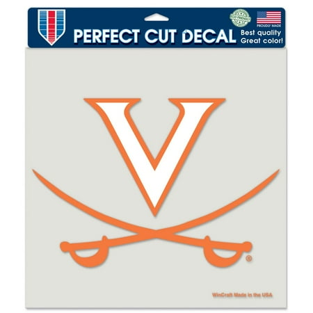 Cavalier Sticker - Virginia Cavaliers Official NCAA 8 inch x 8 inch Die Cut Car Decal by Wincraft