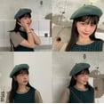thumbnail image 2 of SikaFu Meet All Your Matching Candy Colored Wool Berets, Children's Versatile Autumn And Winter Artistic Japanese Style Painter Hat Trend, 2 of 9