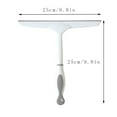 thumbnail image 3 of QAZbgdl Window Cleaning Wiper with Rubber Blade | Glass Scraper & Squeegee for Shower Doors, Mirrors & Car Windows | Flexible Plastic Handle for Streak-Free Finish | 1 Pack, 3 of 7