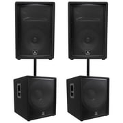 JBL 2-Way DJ PA System with Speakers, Subwoofers Pro Subs