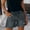 Gray, variant on Womens Denim Shorts Drawstring Elastic Waist Slim Fit Denim Shorts with Pockets Trendy Classic Distressed Ripped Design Short Jeans