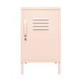thumbnail image 1 of RealRooms Shadwick Metal Locker End Table with 2 Shelves, Pink, 1 of 7