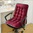 thumbnail image 4 of DeskAKBK Office Chair Cushion with Thickened Foam Support for Garden Outdoor Patio Sun Lounger, Ergonomic Seat Cushion for Office Chair, Car, Recliner, Rocking Chair - 37x17 Inches, Red, 4 of 6